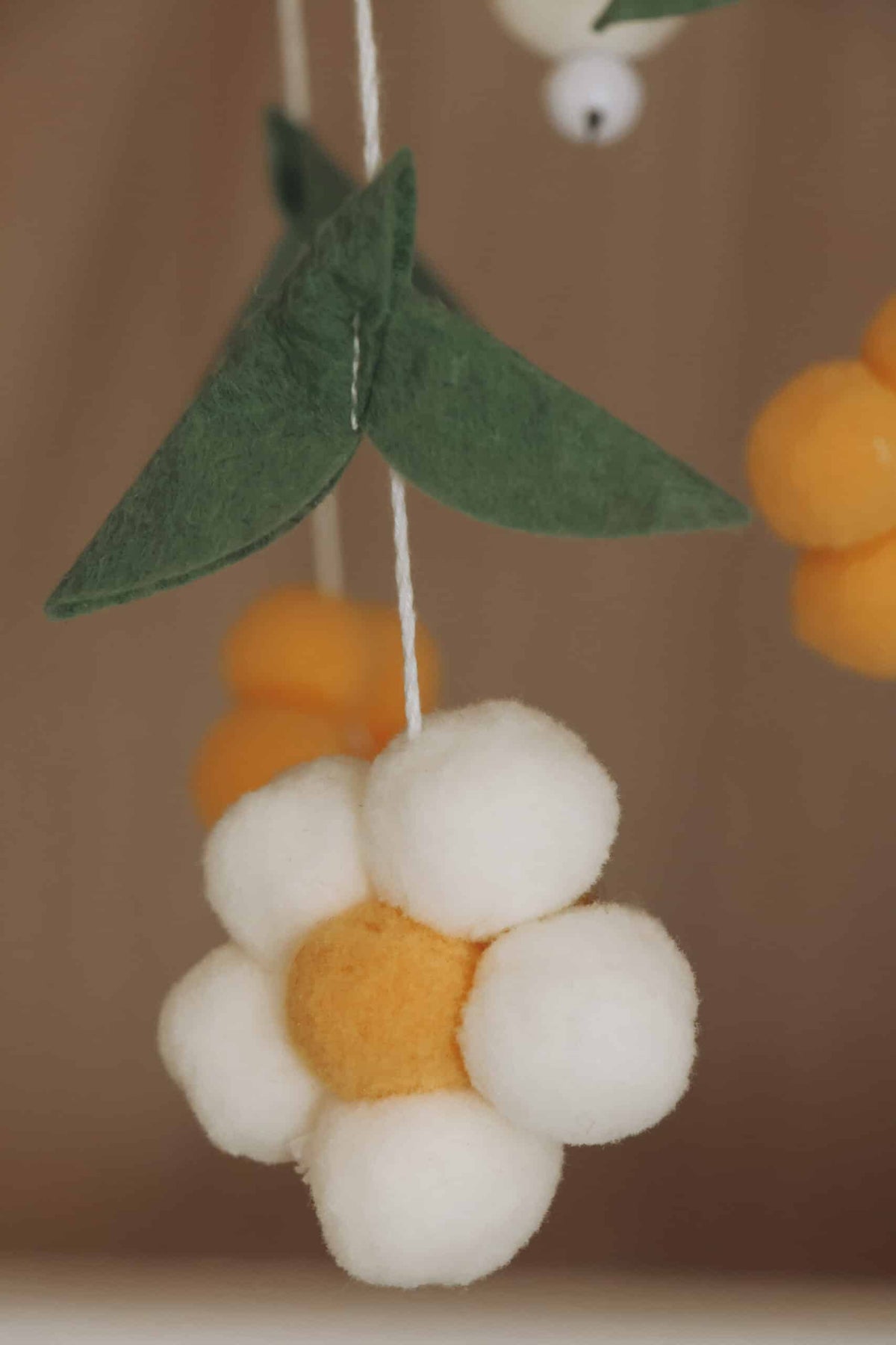 Handmade Yellow Bee & Flower Baby Mobile