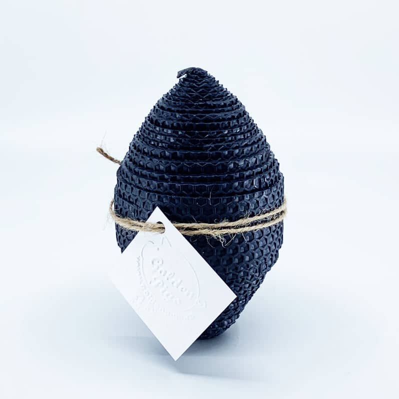 Handmade Beeswax Egg Candle | Large