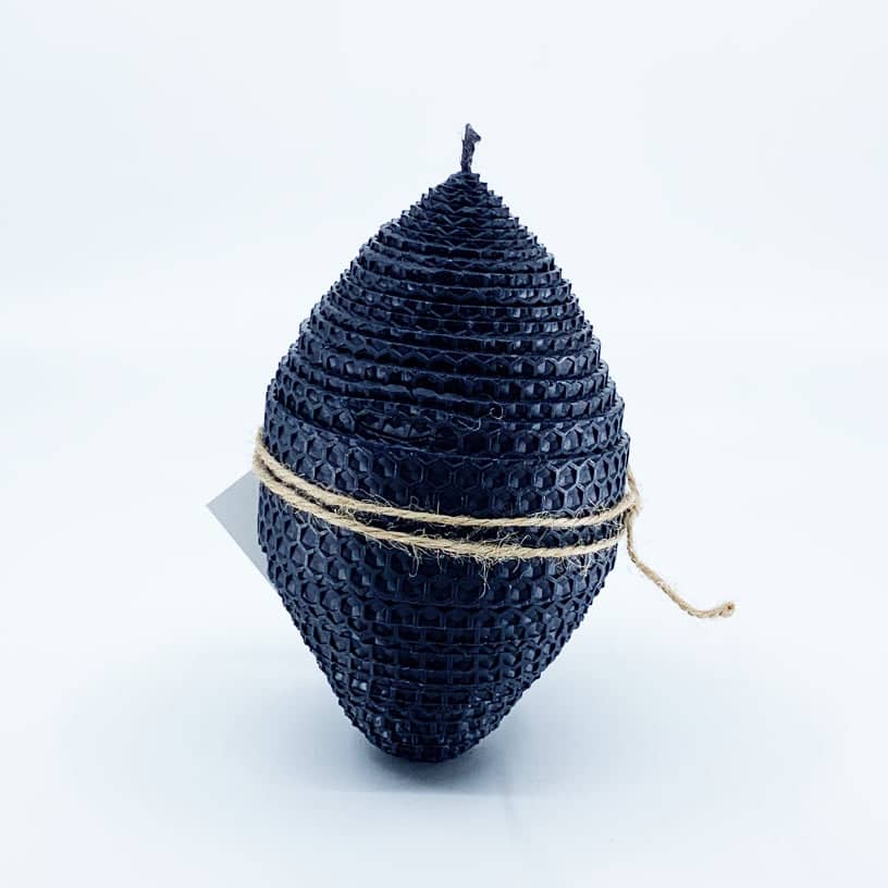 Handmade Beeswax Egg Candle | Large