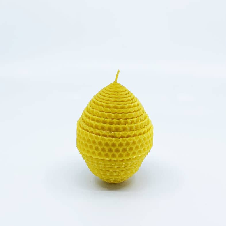 Handmade Beeswax Egg Candle | Small