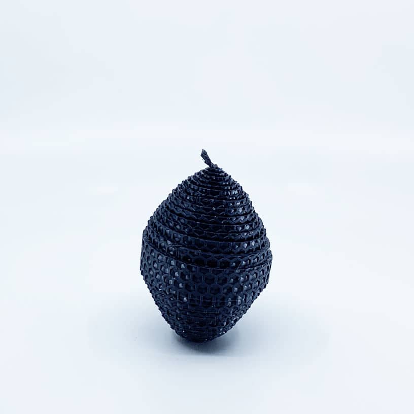 Handmade Beeswax Egg Candle | Small