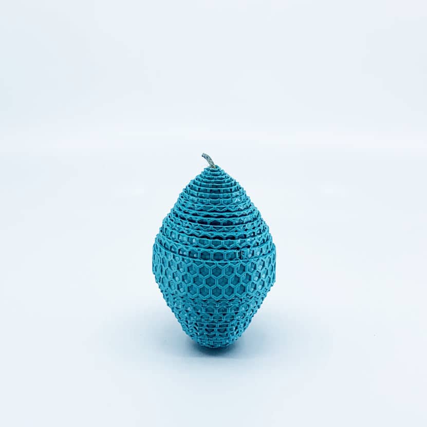 Handmade Beeswax Egg Candle | Small