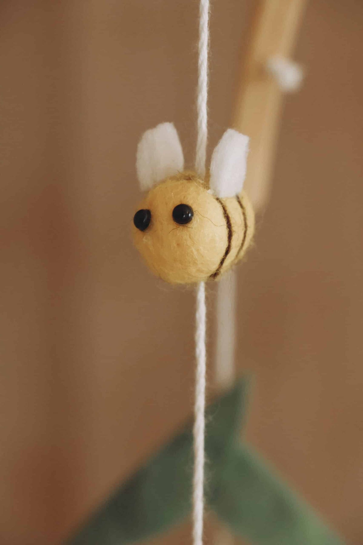 Handmade Yellow Bee & Flower Baby Mobile