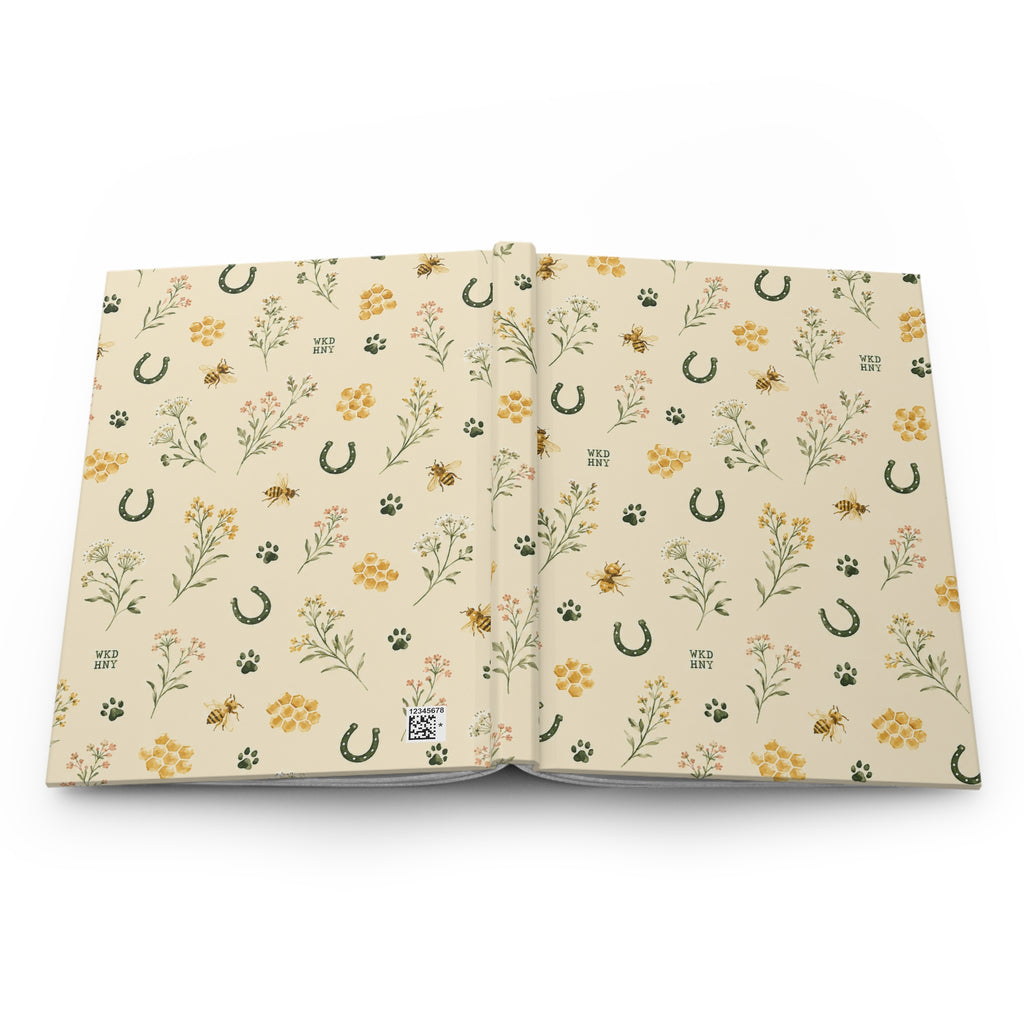 Gypsy Vanner Horse Pattern Hardcover Journal | Lined Notebook