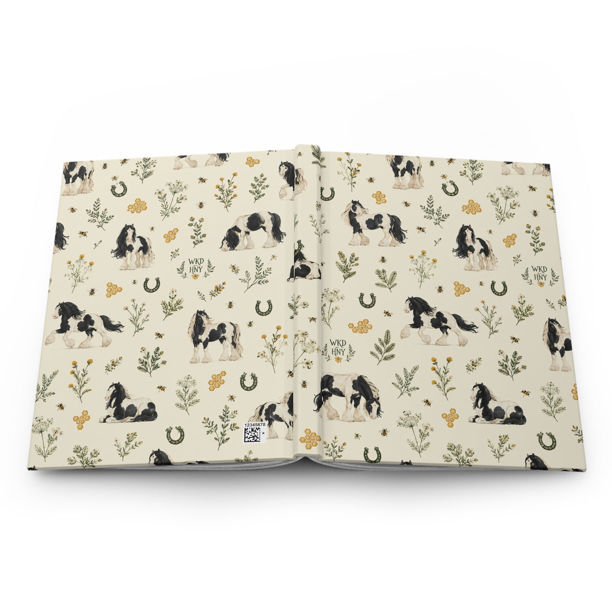 Bee & Horseshoe Equestrian Journal | Hardcover Horse Notebook