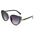 NARVA | Women Sleek Glitter Glamour Cat Eye Feline Fashion Sunglasses-0