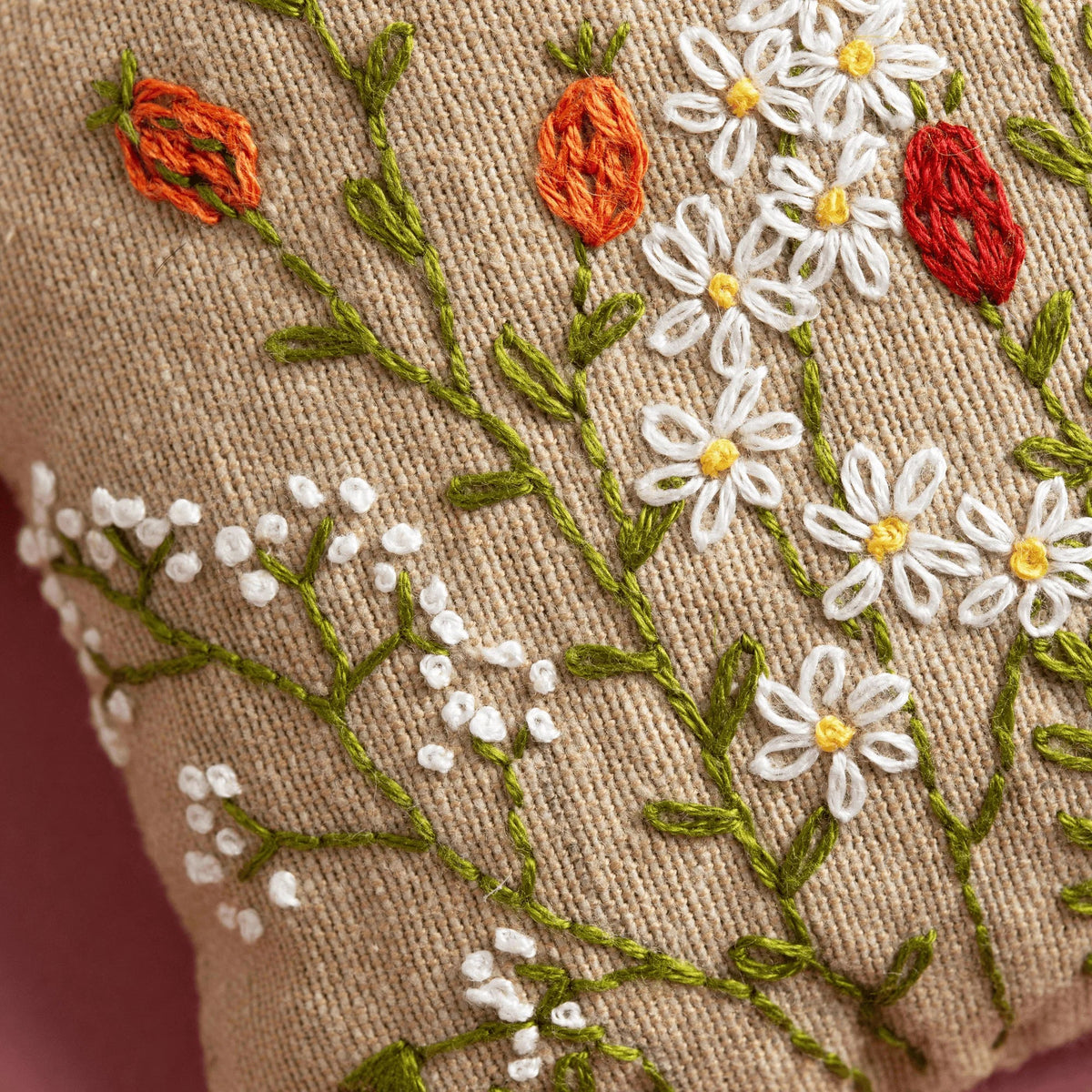 Bee Linen Lavender Bag Embroidery Kit