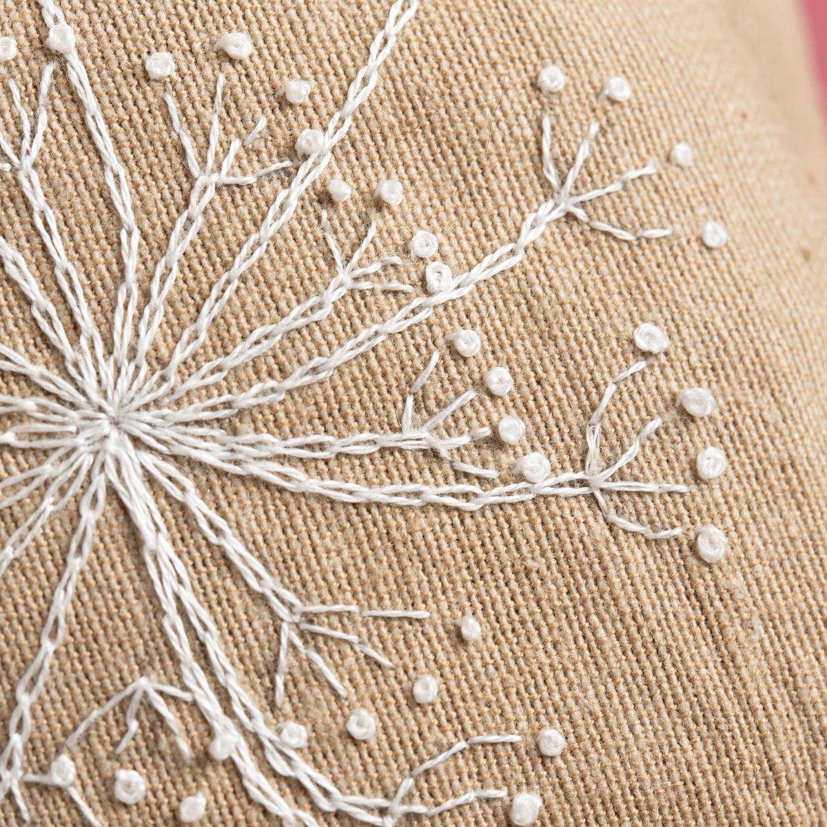 Bee Linen Lavender Bag Embroidery Kit