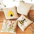 Bee Linen Lavender Bag Embroidery Kit