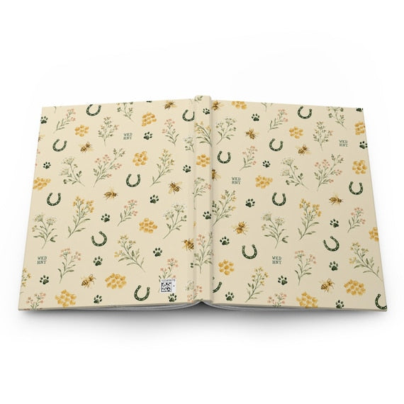 Bee and Horseshoe equestrian journal additional product view
