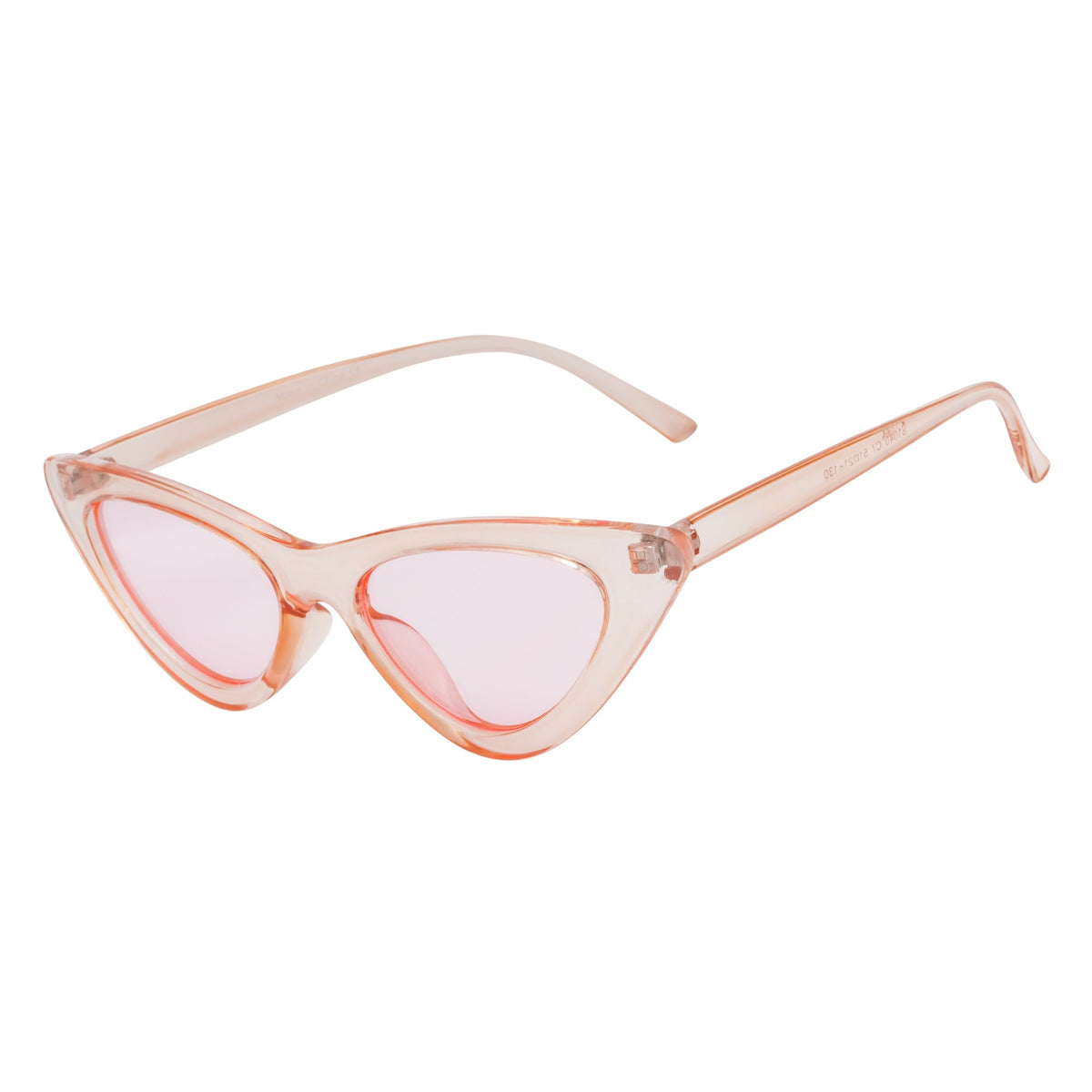 FELINE - Oval Small Cat Eye Sunglasses Pink Pink-1