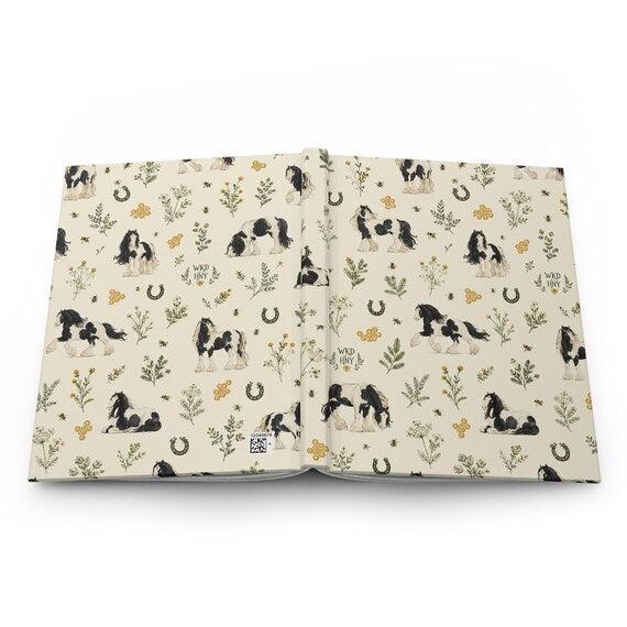 Gypsy Vanner equestrian lined notebook additional view